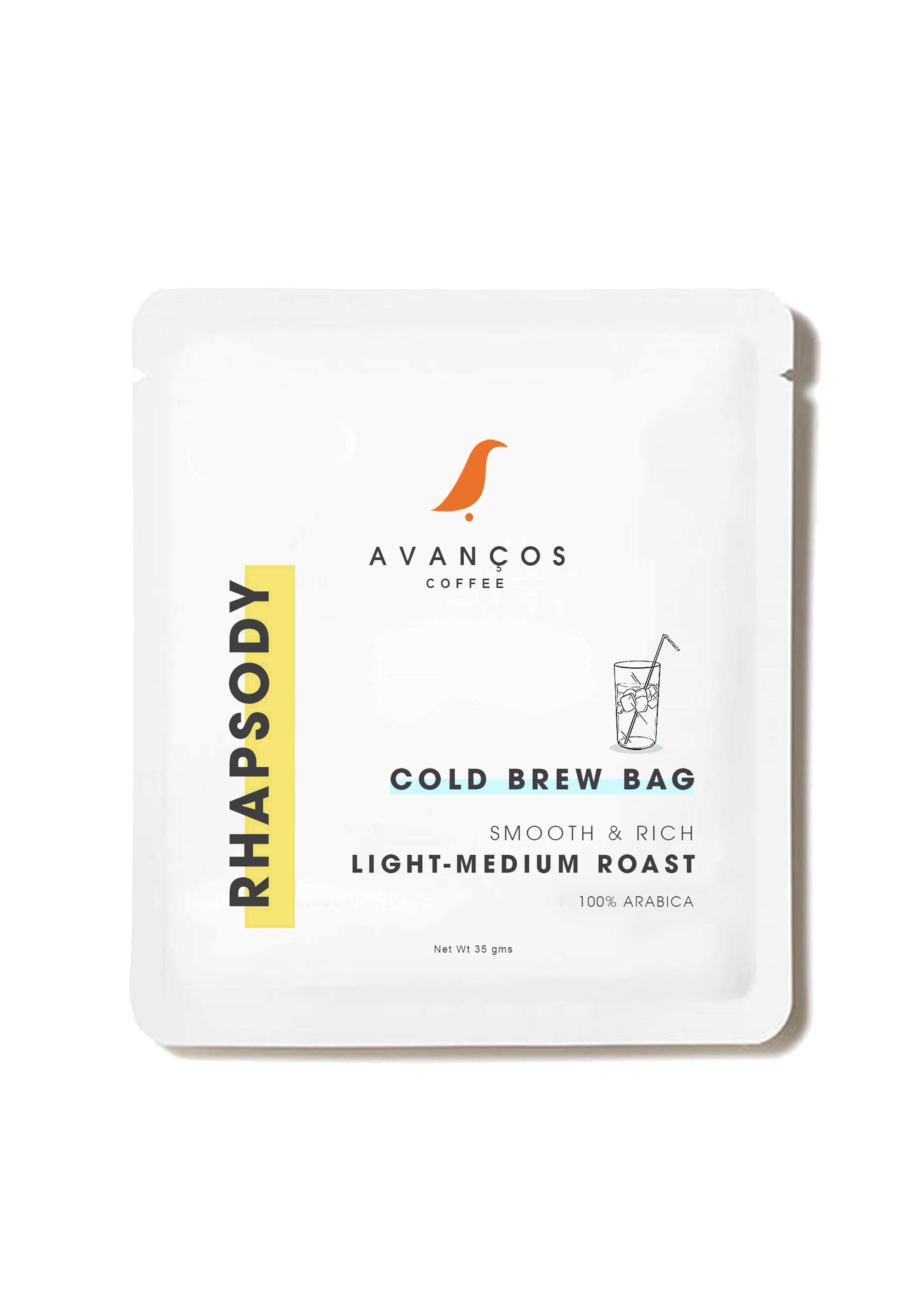 RHAPSODY - LIGHT-MEDIUM ROAST - 100% ARABICA - COLD BREW BLEND - 12 HOUR BREWING