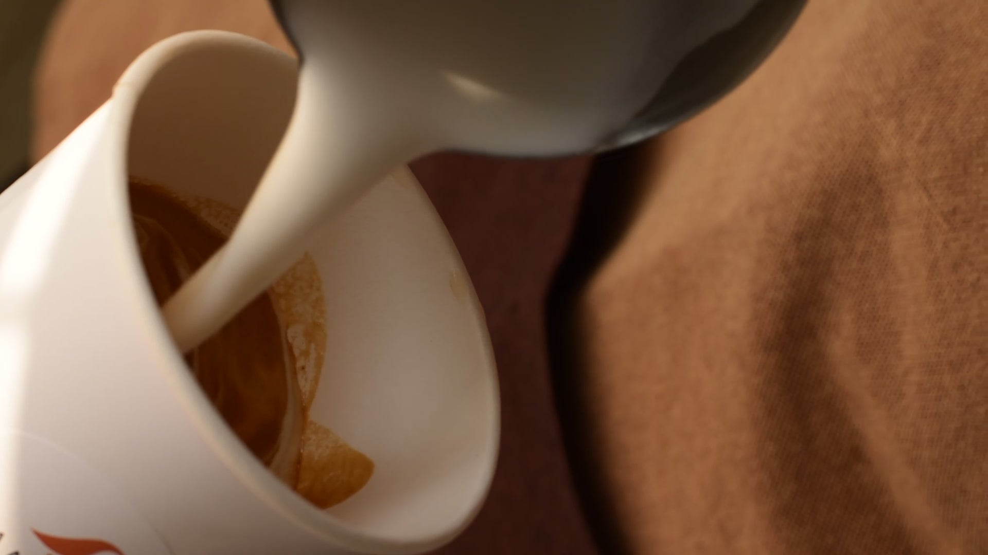 Latte Art Close Up Video By Avancos Coffee. Used On Their Homepage.