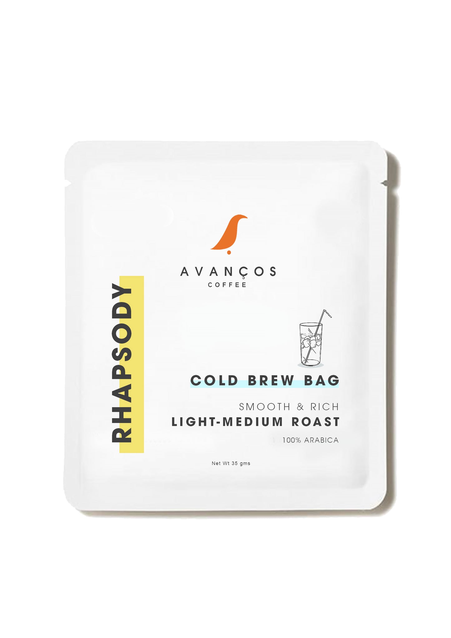 RHAPSODY - LIGHT-MEDIUM ROAST - 100% ARABICA - COLD BREW BLEND - 12 HOUR BREWING