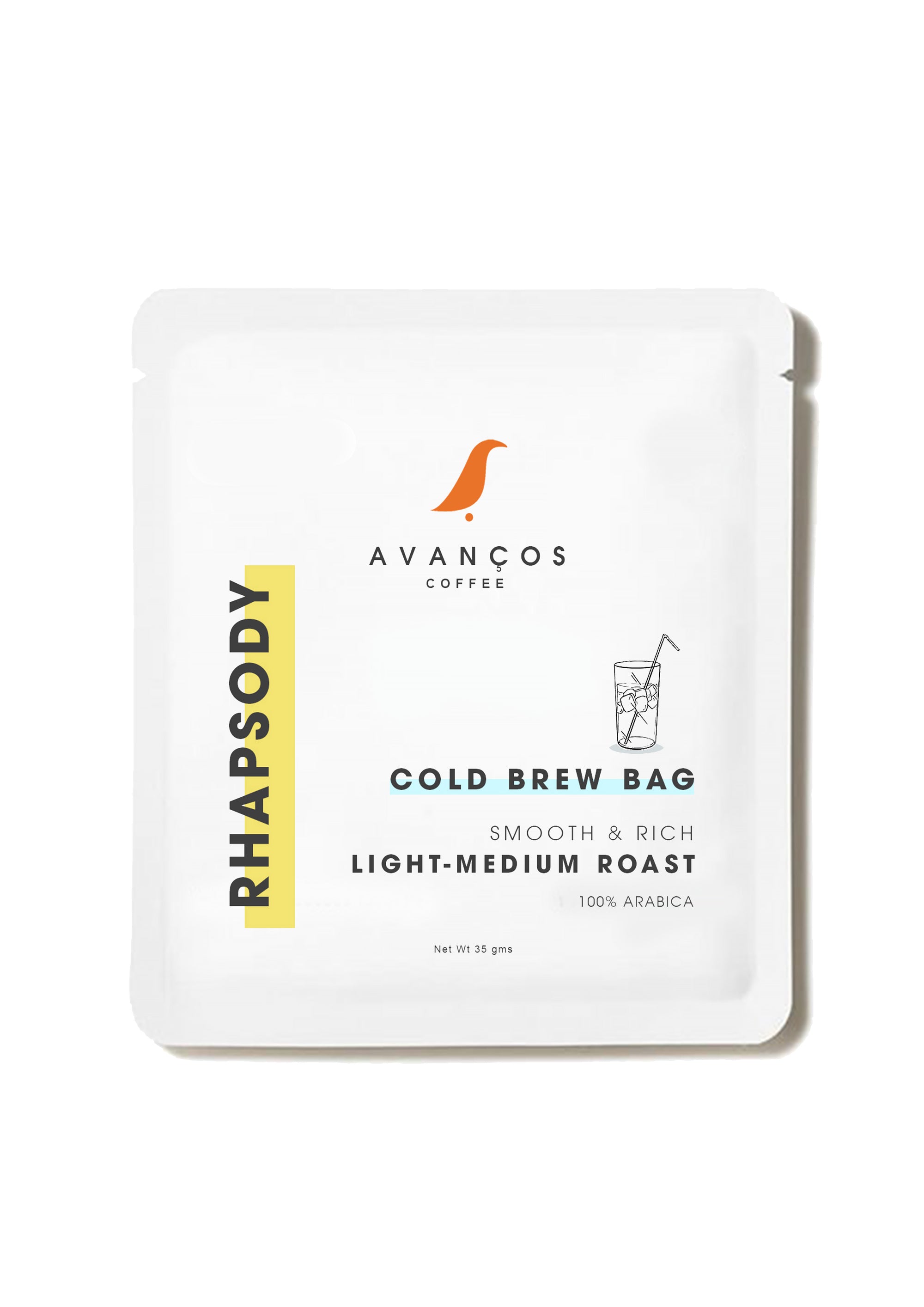 RHAPSODY - LIGHT-MEDIUM ROAST - 100% ARABICA - COLD BREW BLEND - 12 HOUR BREWING