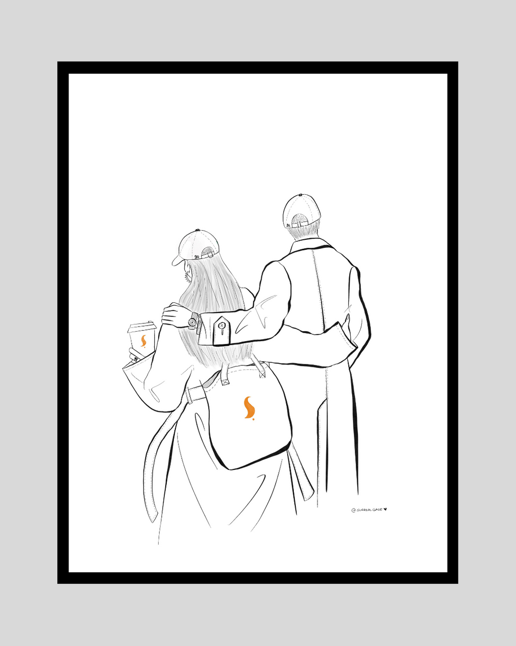 Couple Photo Frame Elegant