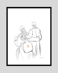 Couple Photo Frame Elegant