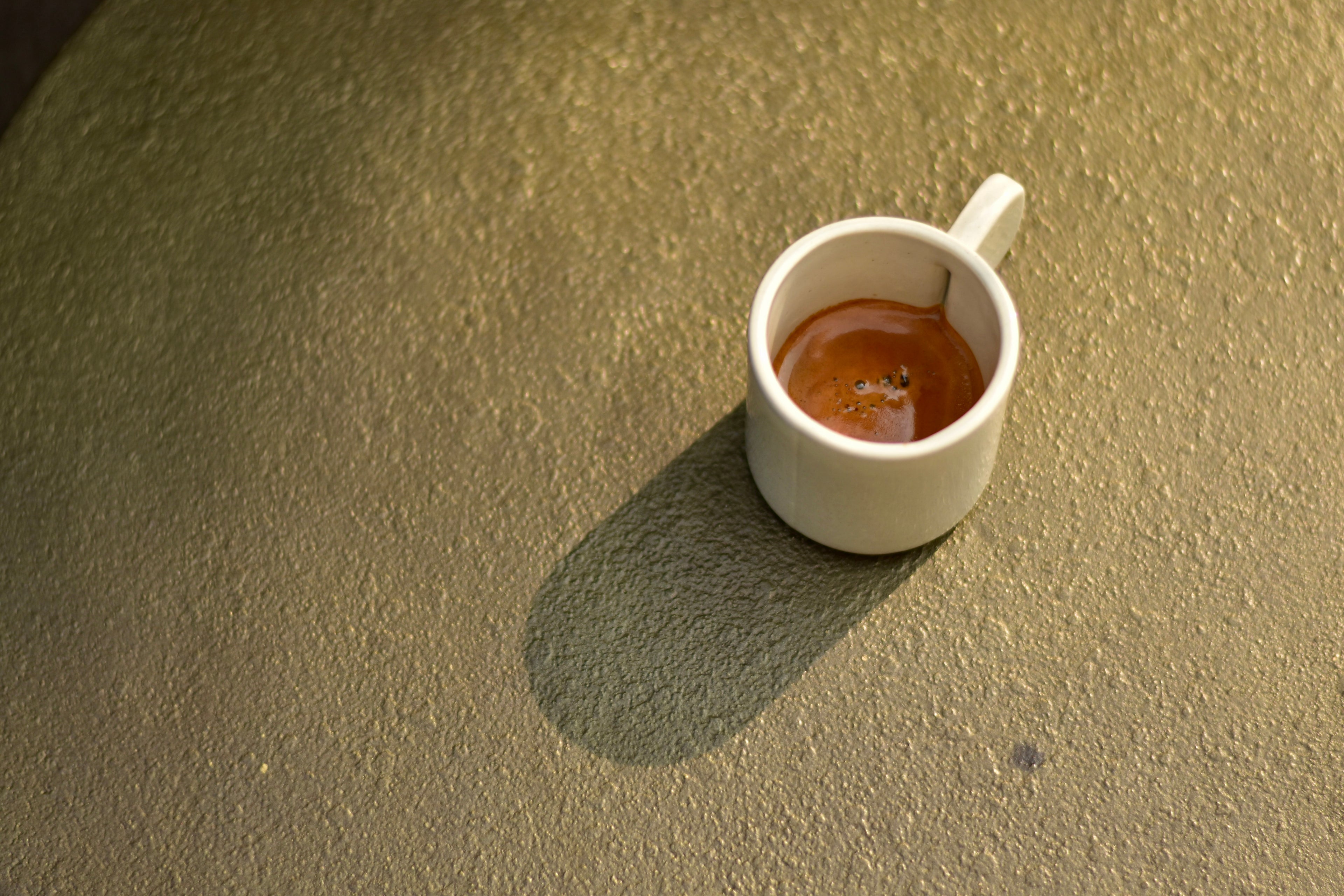 espresso cup with espresso crema