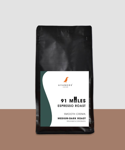 91 Miles - ESPRESSO ROAST - 90% ARABICA, 10% ROBUSTA