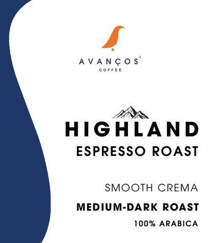 HIGHLAND - ESPRESSO ROAST - MEDIUM DARK - 100% ARABICA