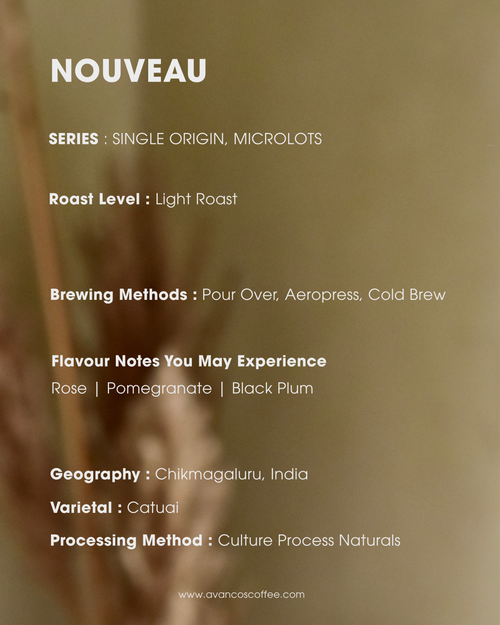 NOUVEAU - Rose & Pomegranate - Culture Process Naturals - Light Roast - Limited Edition