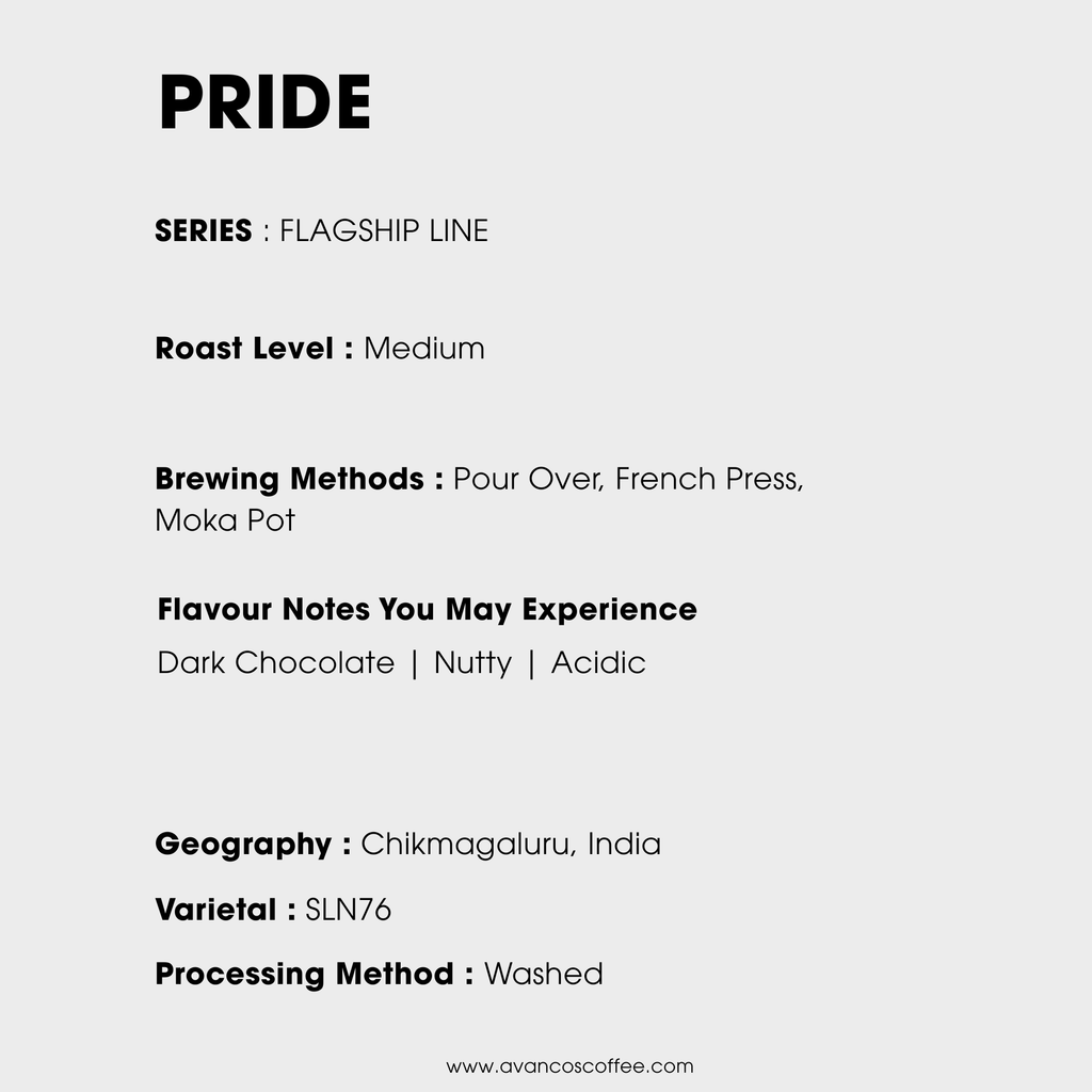PRIDE - FLAGSHIP MEDIUM ROAST - 100% ARABICA