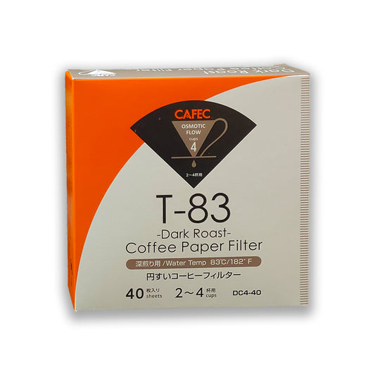 CAFEC - DARK ROAST Coffee Paper Filter 2-4 CUP - Osmotic Flow