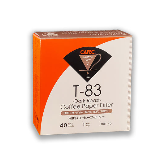 CAFEC - DARK ROAST Coffee Paper Filter 1 CUP - Osmotic Flow