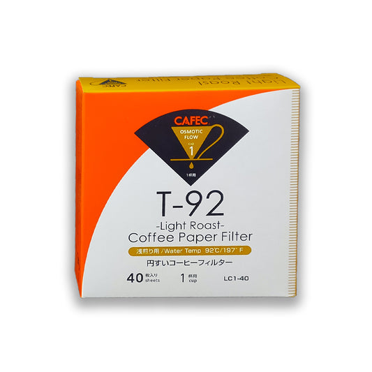 CAFEC - LIGHT ROAST Coffee Paper Filter 1 CUP - Osmotic Flow